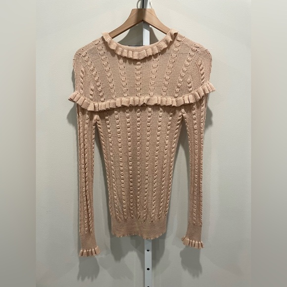 Slate & Willow Blush Ruffle Sweater Size XS - Picture 8 of 8